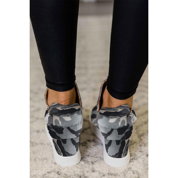 Camouflage Sneaker Wedge