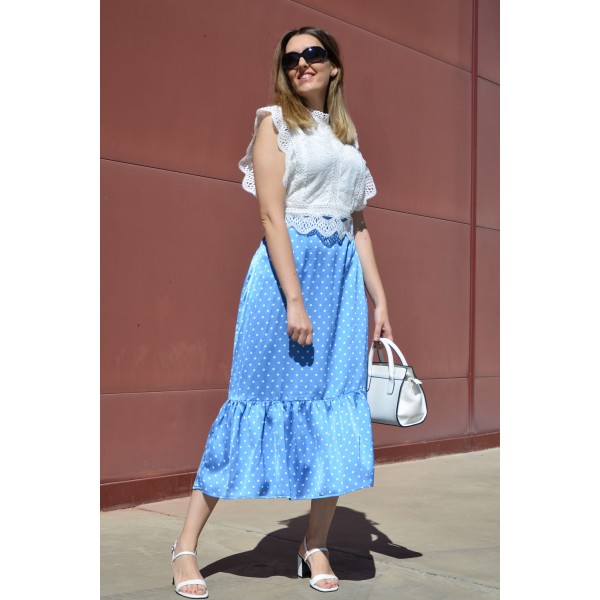 White High Collar Vintage Lace Vest