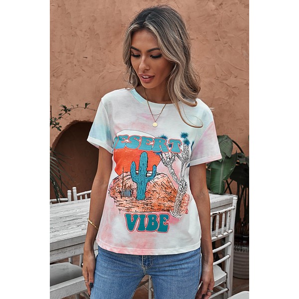 DESERT VIBES Tie-dye Crop Top