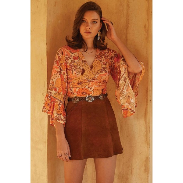 Yellow Geisha Top