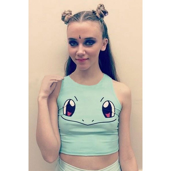 Angry Squirtle Crop Top