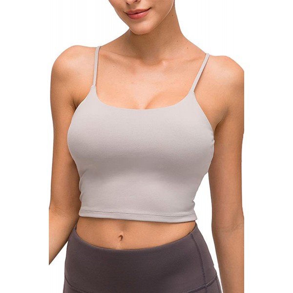 Gray Wireless Seamless Sport Yoga Bra Crop Tank
