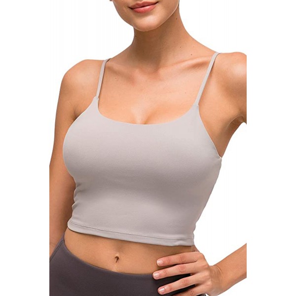 Gray Wireless Seamless Sport Yoga Bra Crop Tank