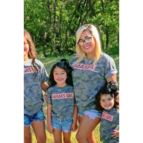 MAMA Camo Print T-shirt