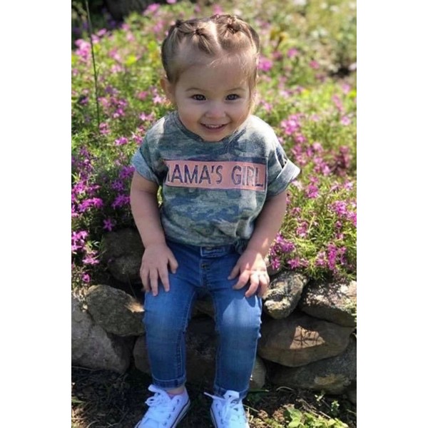 MAMA Camo Print T-shirt