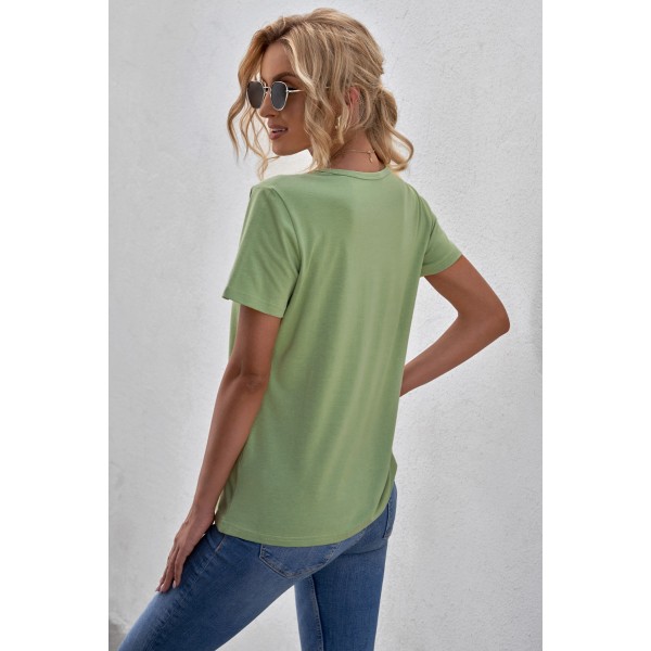 Green NEVER TOO COLD FOR ICED COFFEE T-shirt