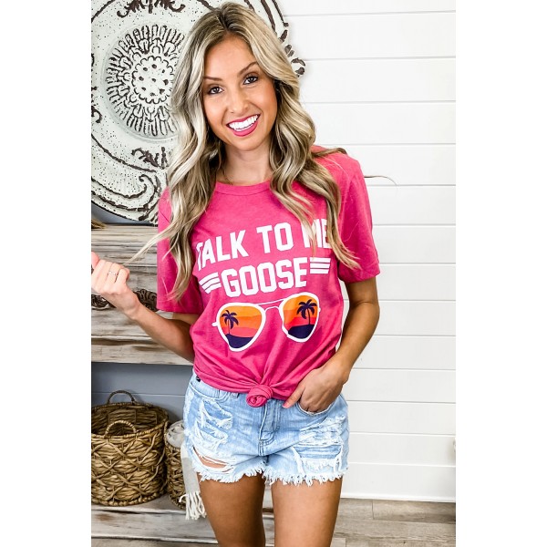 Rose TALK ME TO GOOSE Graphic Tee