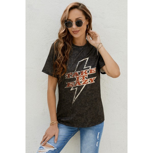 TAKE IT EAZY Graphic T-shirt