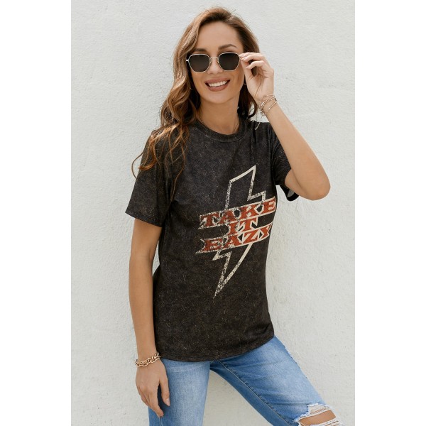 TAKE IT EAZY Graphic T-shirt