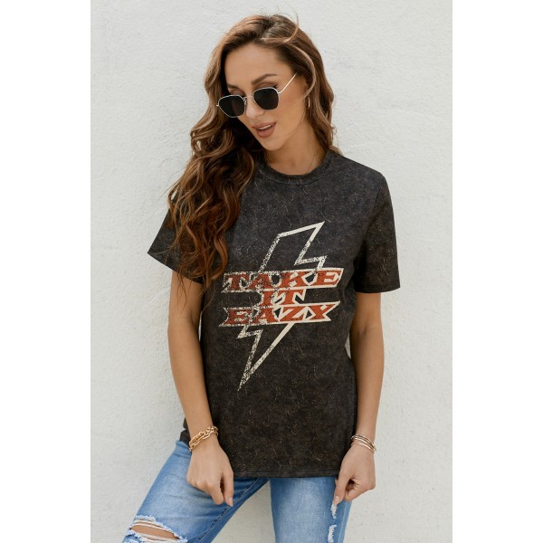 TAKE IT EAZY Graphic T-shirt