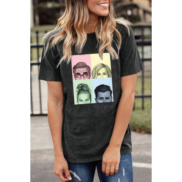 Portraits Graphic Print T-shirt