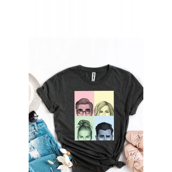 Portraits Graphic Print T-shirt