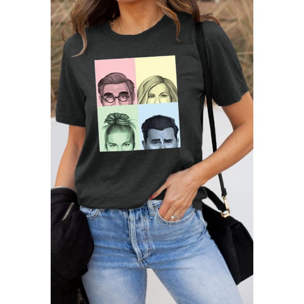Portraits Graphic Print T-shirt