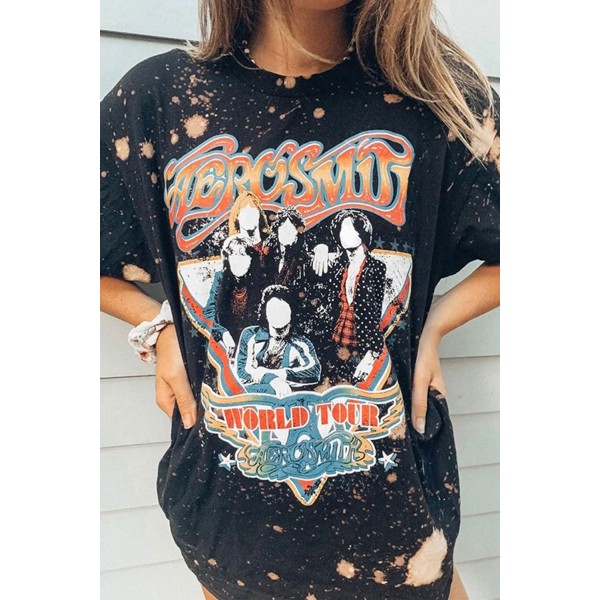 Vintage Aerosmith Bleached Tee
