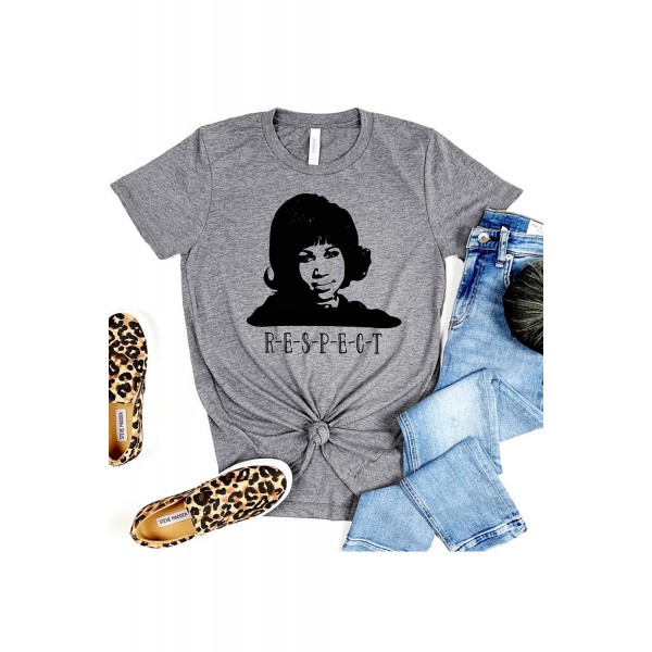 RESPECT Graphic Gray Tee