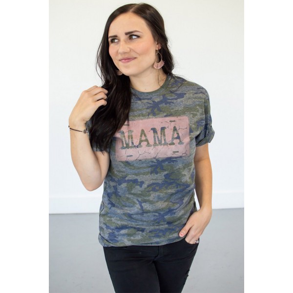 MAMA Graphic Camo Tee