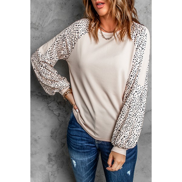 Leopard Print Pullover Top