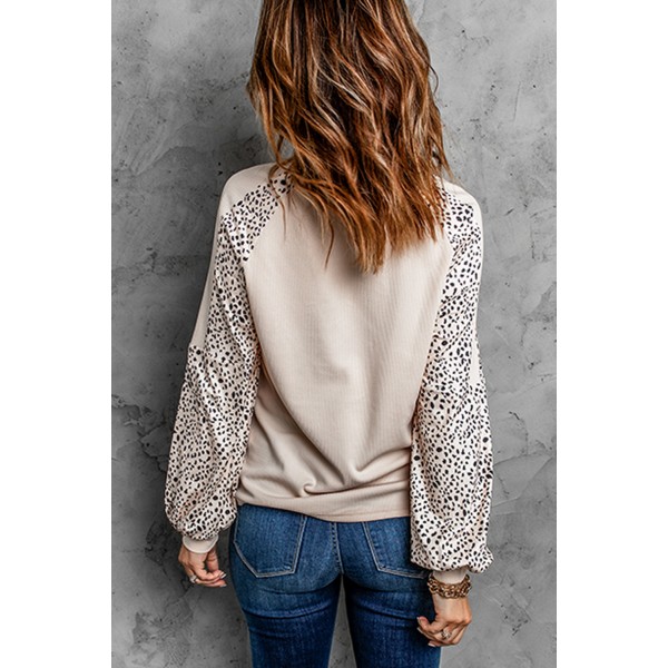 Leopard Print Pullover Top