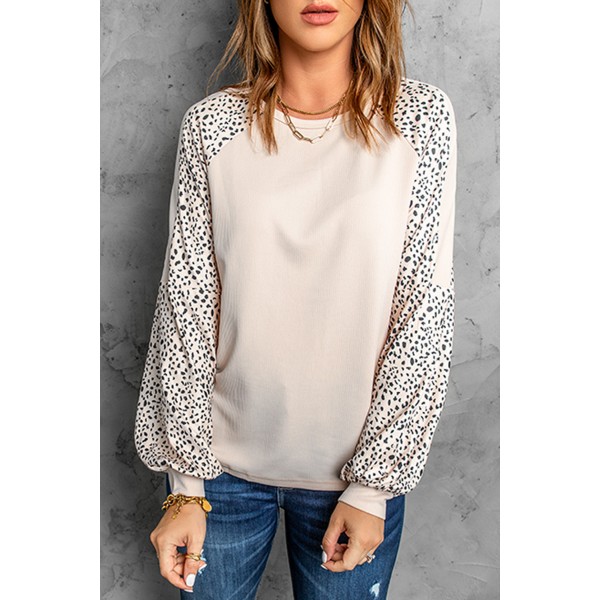 Leopard Print Pullover Top