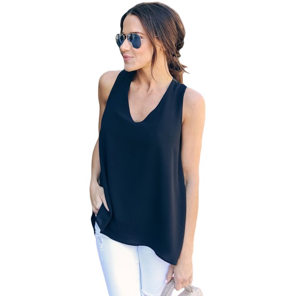 Black Sexy Summer Essential Tank Top